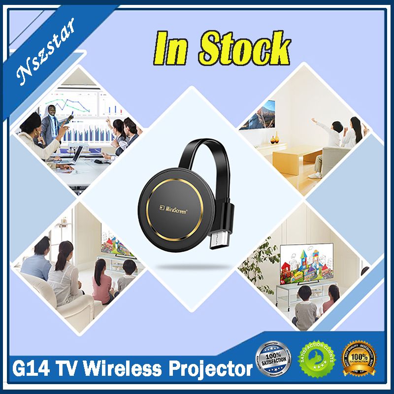 Proyector de pantalla inalámbrico G14 TV Stick 5G 4K Dongle WiFi HDMI 
