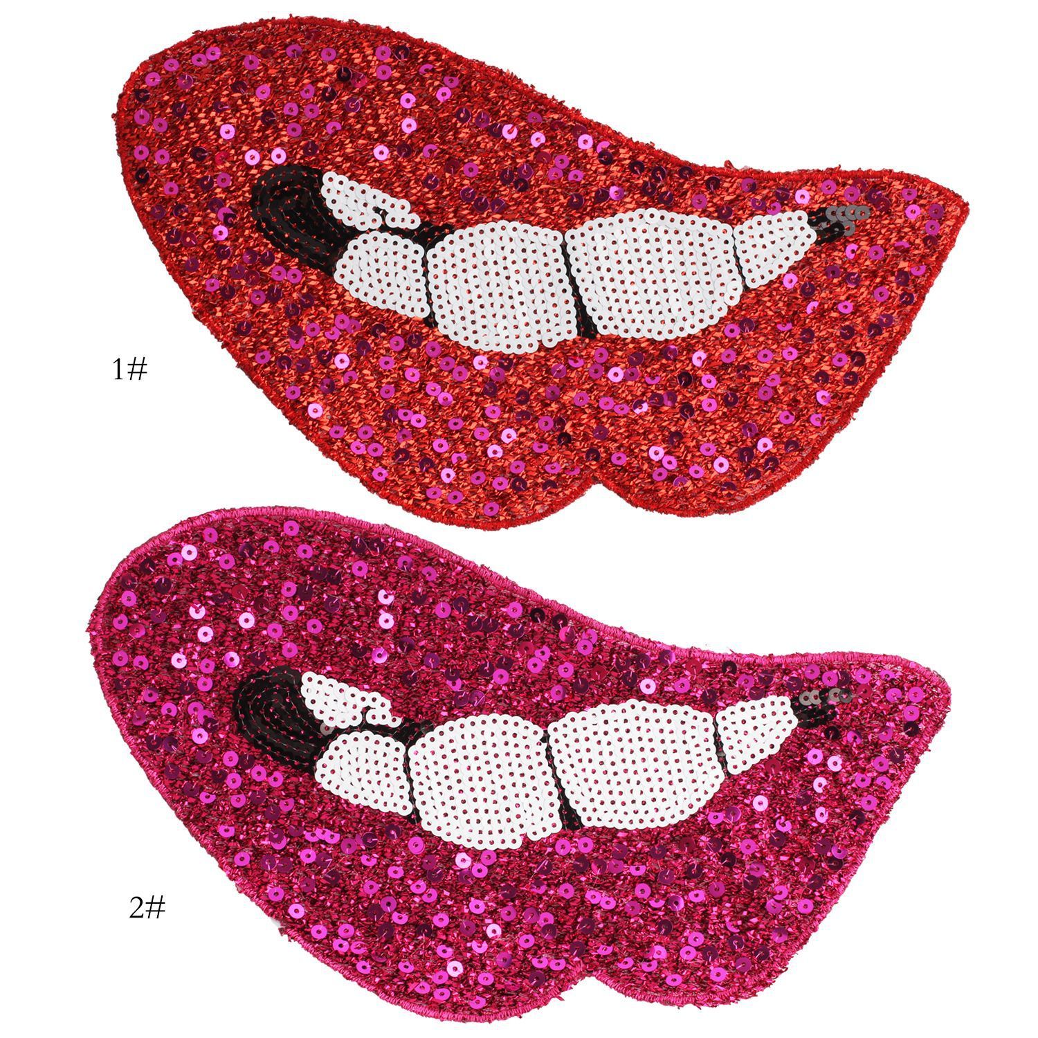 Compra Bordado Con Lentejuelas Dibujos Animados Colorido Mes Sexy Bead Parches  Tela Costura De Encargo En Los Labios Rojos Etiqueta De Los Labios De  Tamaño Grande Apartamentos De Remiendo De Tamaño Grande