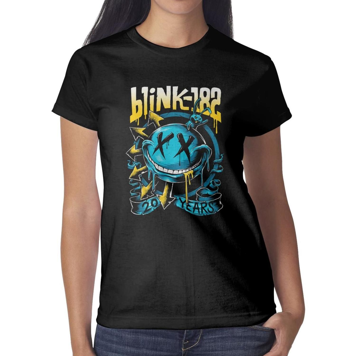 Compra Moda Para Mujer Blink 182 Punk Rock Conejo Divertido Cara Gris  Cuello Redondo Camiseta Personalizada Hacer Una Camisas Día De Punk Para  Recordar La Banda De Tinta Barato | Entrega Rápida