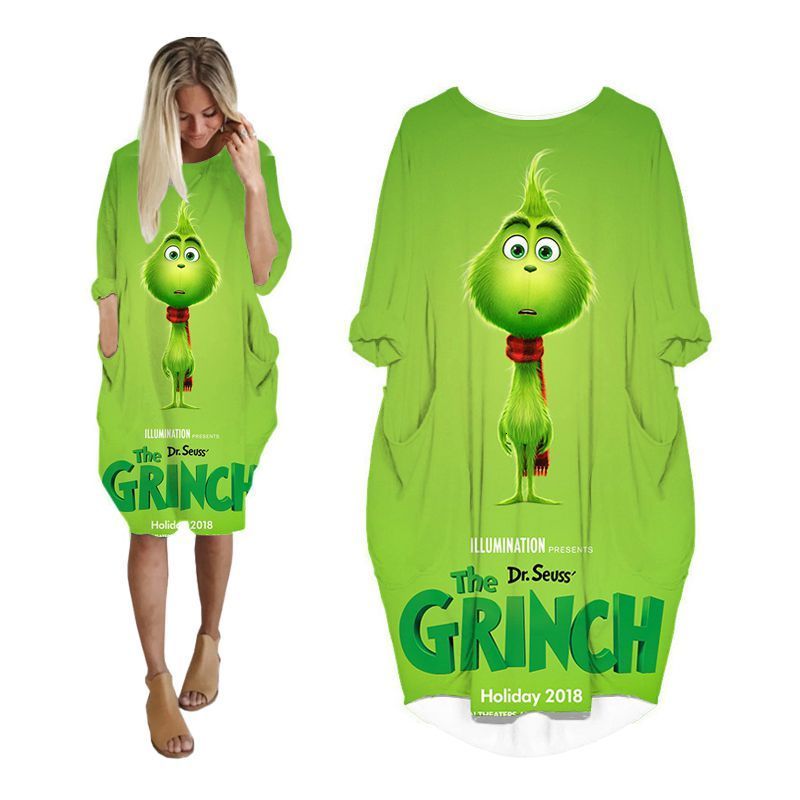 Vestidos casuales Anime Grinch Vestido Camisa Impresión 3D Streetwear Mujeres Vestidos Moda Harajuku Manga larga Muy Vestidos casuales Anime Grinch Vestido Camisa Impresión 3D Streetwear Mujeres Vestidos Moda Harajuku Manga larga Muy