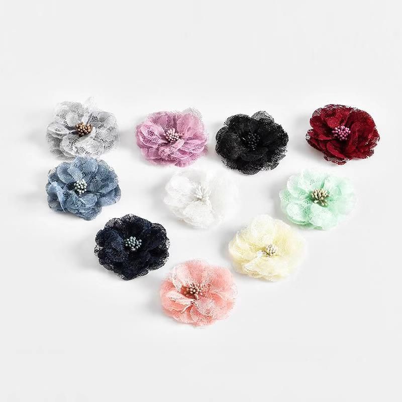Dress Accessories 10 kinds of color lace flower hair brooch clothing shoe accessories DIY material constitutive hats manufacturers Dress Accessories 10 kinds of color lace flower hair brooch clothing shoe accessories DIY material constitutive hats manufacturers