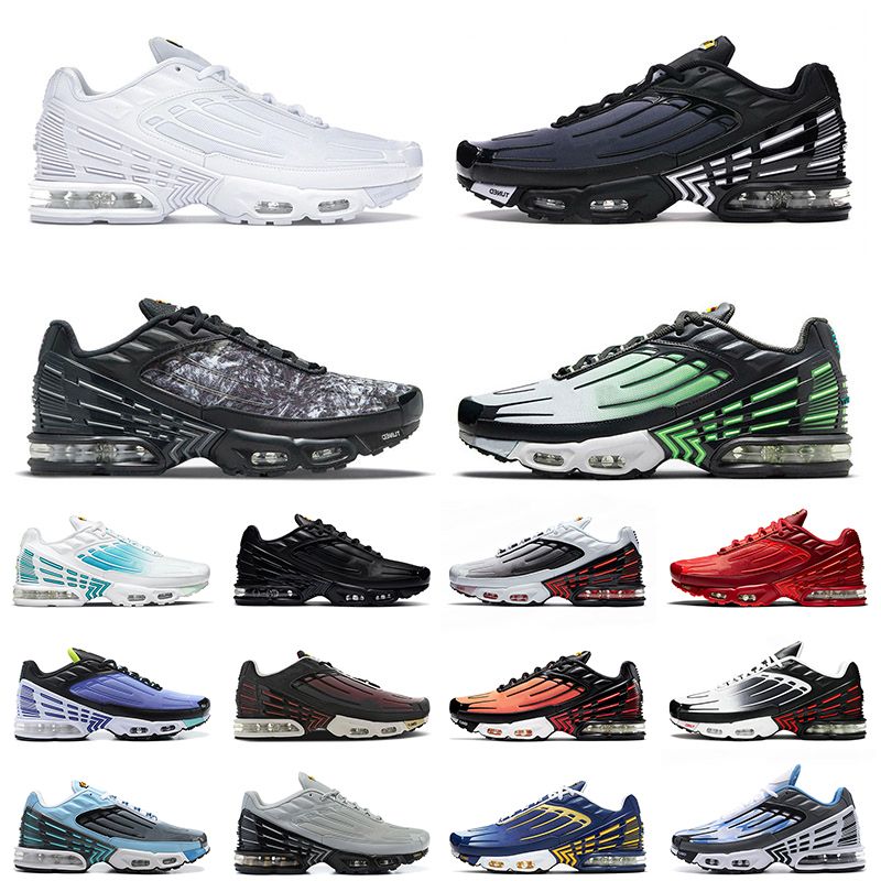 Compre Nike Air Max Airmax Plus 3 Tn Tuned 2022 Masculino Feminino Tênis  Esportivos De Corrida Triplo Branco Obsidiana Carter Vermelho Carmesim  Laser Azul Tigre Tênis Tênis Preto Barato | Entrega Rápida