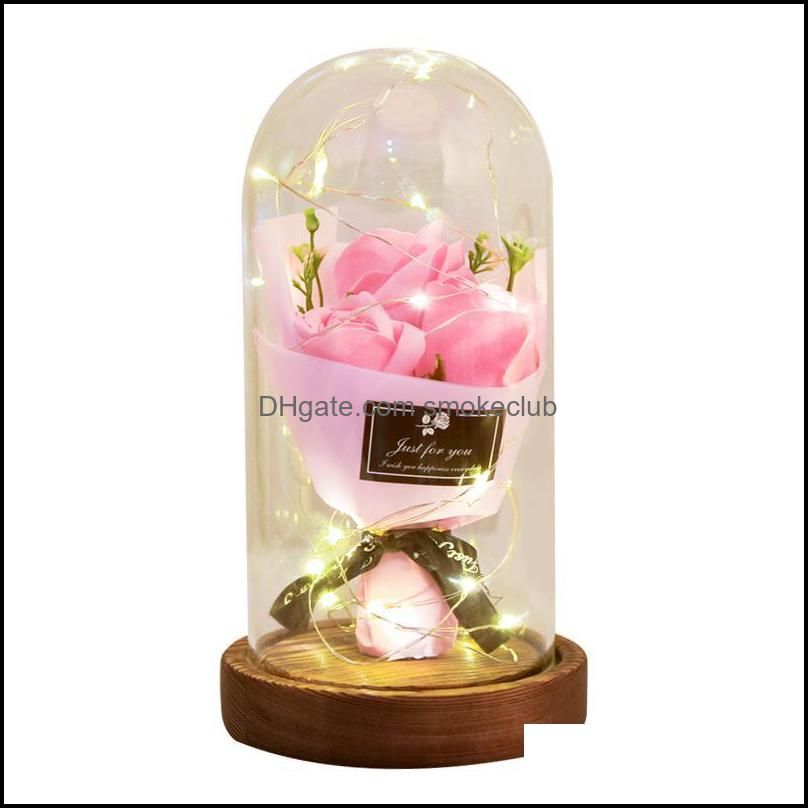 L Pink Rose Dome