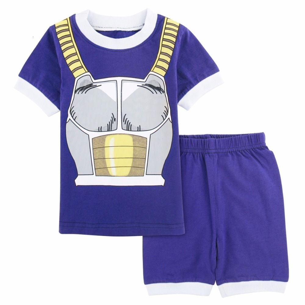 Kids Boy Goku Pajamas Toddler Vegeta Sleepwear 2Pcs Sets Child Summer Nightwear
