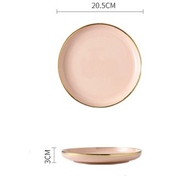 Pink 8 Inch Plate