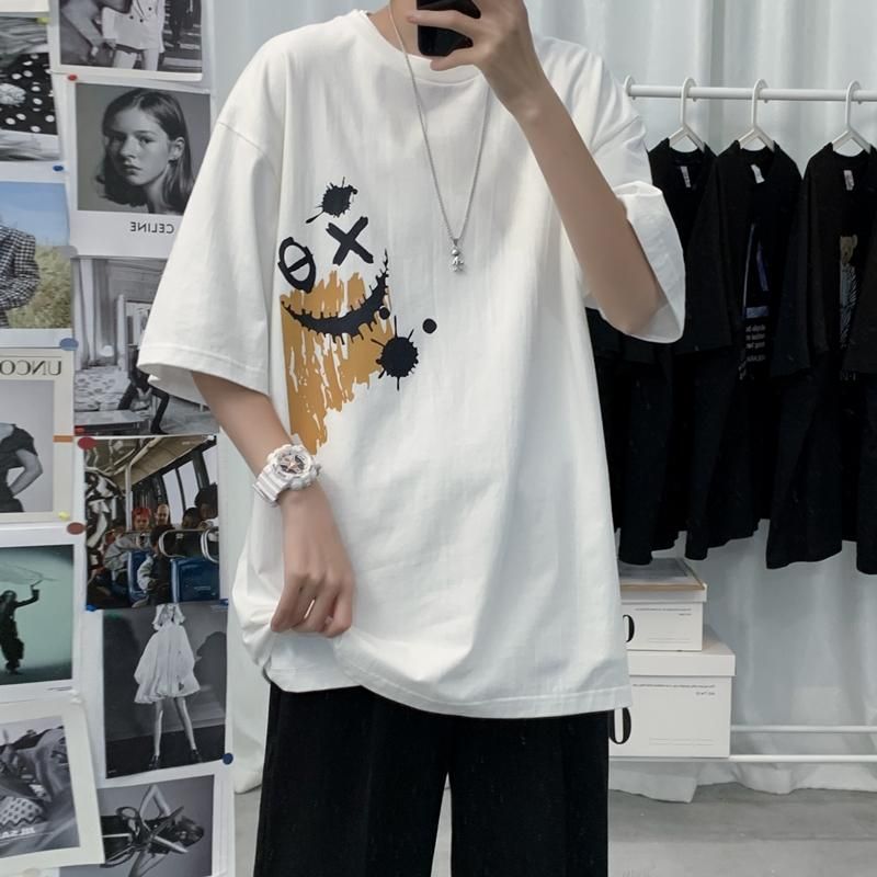 Men's T-Shirts Summer Men T Shirt Oversized Cartoon Print Short Sleeve O Neck Japan Sty;e Cute Male Clothing Harajuku Hip Vintage Casual Men's T-Shirts Summer Men T Shirt Oversized Cartoon Print Short Sleeve O Neck Japan Sty;e Cute Male Clothing Harajuku Hip Vintage Casual