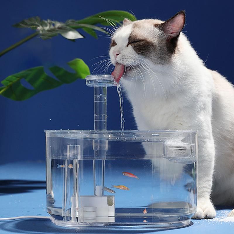 Cat Bowls & Feeders KIMPETS Intelligent Water Fountain Bowl Transparent Dog Dispenser LED Light Automatic Pet Drinking Filters Feeder Cat Bowls & Feeders KIMPETS Intelligent Water Fountain Bowl Transparent Dog Dispenser LED Light Automatic Pet Drinking Filters Feeder