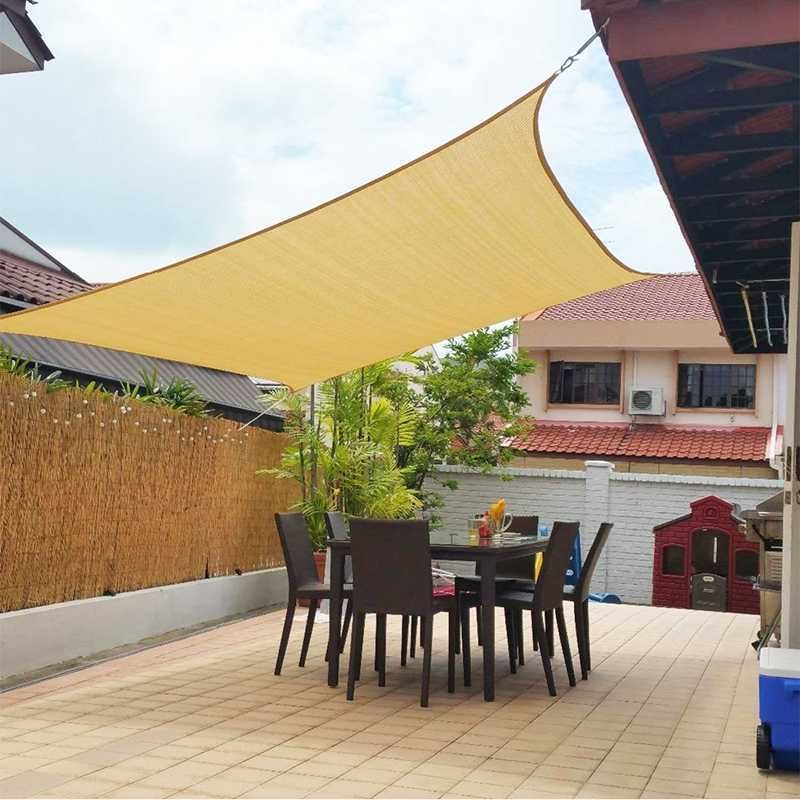 Sand 300D 160GSM Rectangular Shading Sail Polyester Oxford Household Waterproof 