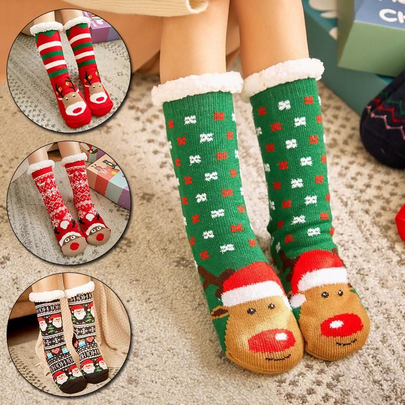 Hot Women's Autumn Winter Warm Thicken Velvet Socks Female Home Floor Snow Boots Hot Women's Autumn Winter Warm Thicken Velvet Socks Female Home Floor Snow Boots