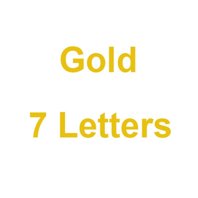 Gold 7 lettere-20 pollici catena di corda