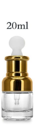 20 ml gold hohe flasche