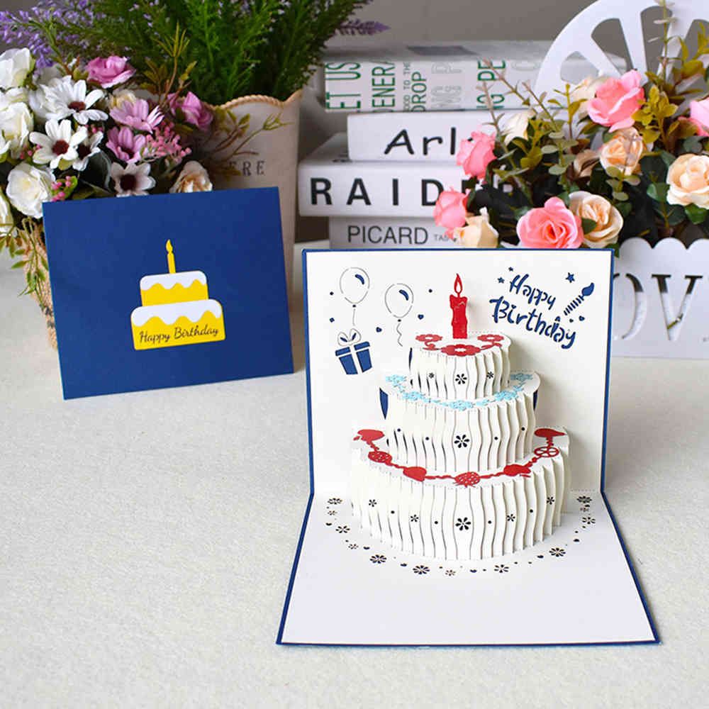 Acheter Cartes Pop Up 3d Cartes De Gateau Danniversaire Pour Enfants Epouse Mari Anniversaire Gateau Carte De Voeux Cartes Postales Cartes Cadeaux Y0224 De 6 93 Du Mengqiqi09 Fr Dhgate Com