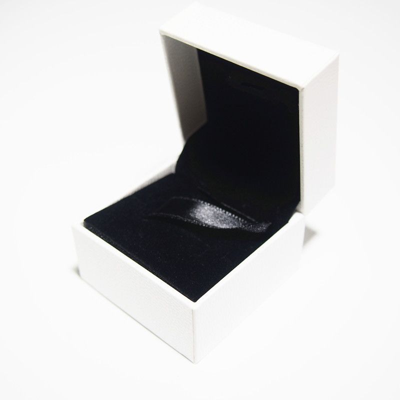 Small White Paper Box Package Flat 