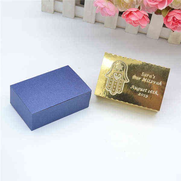 Navy Metallic Gold-8.4x5.5x3cm