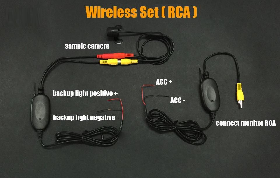 Set wireless RCA 4LEDS