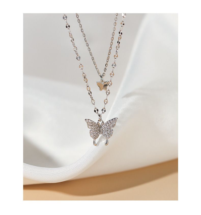 Silver Best Friend Butterfly Necklace Pack - Lovisa