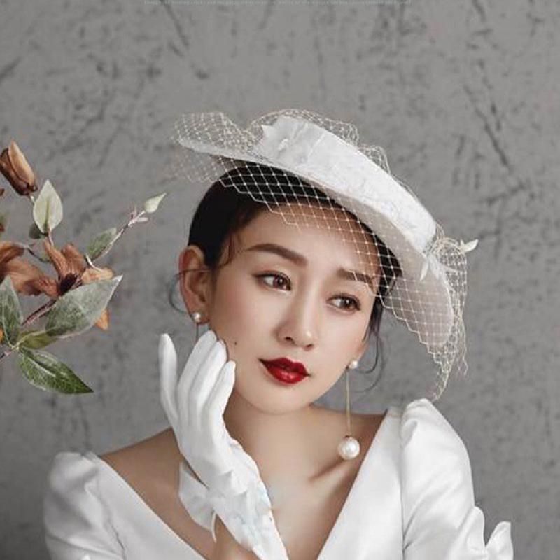 Headpieces Wedding Hat Woman Lace Net 
