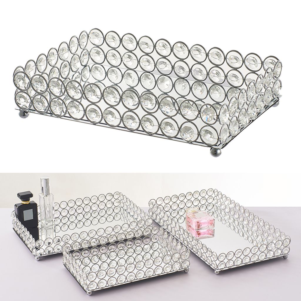 Bandeja Espejo Decorativa Estuche Organizador Maquillaje Bandeja Espejo Decorativa Estuche Organizador Maquillaje