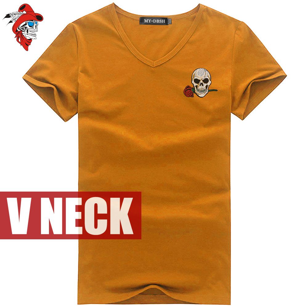 V Neck Orange