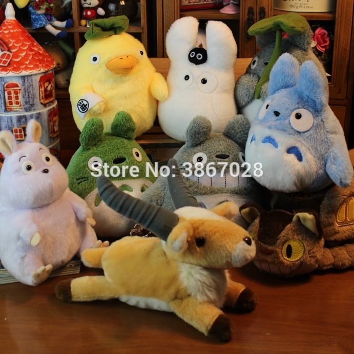 Satin Al Yeni Orijinal Komsum Totoro Kedi Otobus Kiki Toz Pelus Bebek Cocuk Oyuncaklari Ghibli Hediye Prenses Mononoke Tl148 64 Tr Dhgate Com