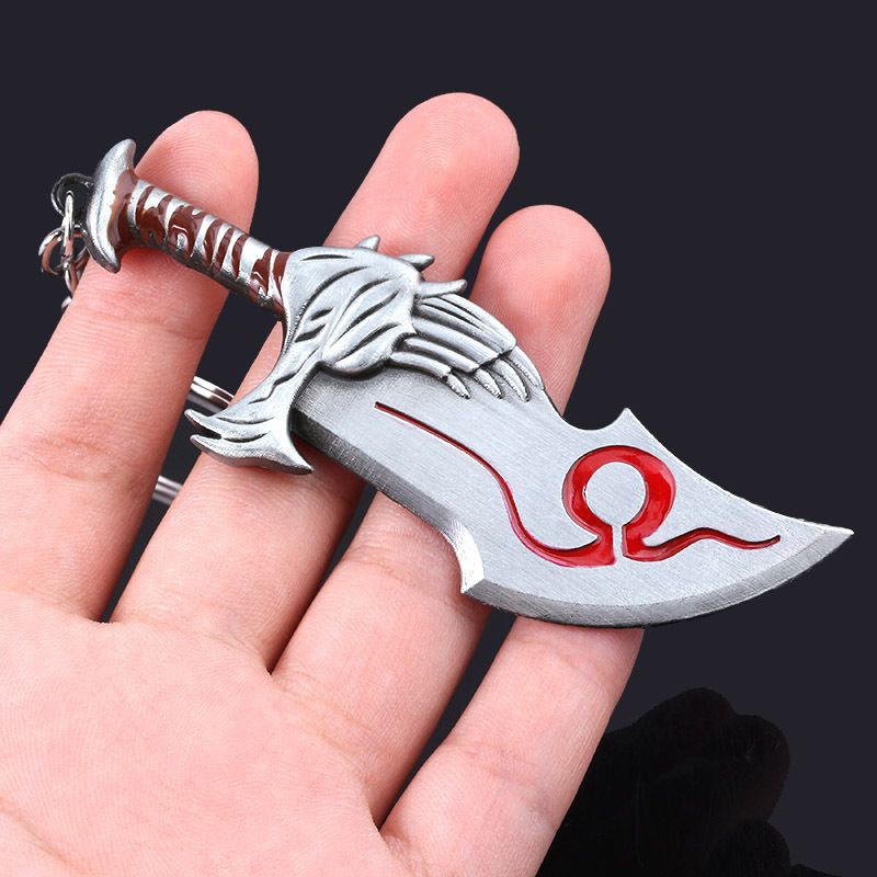 Creative Sword KeyChains Ring Hot Game Weapon Model Metal Key Chain Pendant 