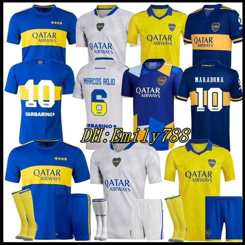 2022 2023 Boca Juniors Fútbol Jersey Home Uniformes De Fútbol Maradona Tevez Salvio Abila De Rossi Carlitos 21 22 Boca Juniors Shorts + Socks Football Shirt Por Emily788, 16,47 € | DHgate
