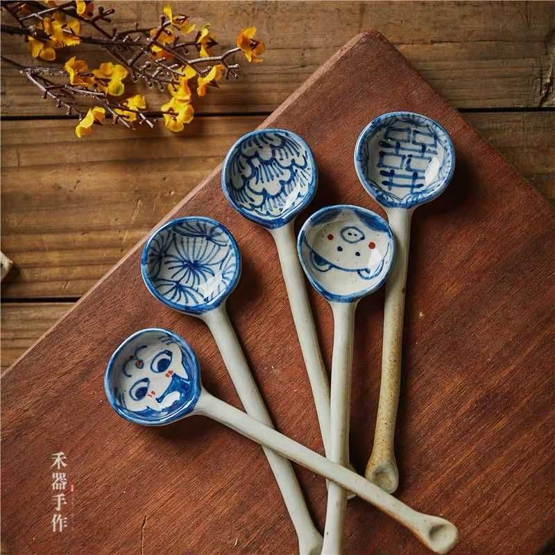 Compra Cucharas Cerámicas Cuchara De Café Pintada A Mano China China  Tradicional Artesanía De Porcelana Azul Y Blanca Barato | Entrega Rápida Y  Calidad | Es.Dhgate