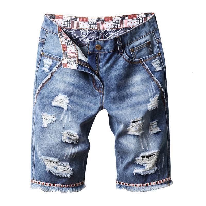 Compra Hombre Rasgado Corto Suelto Ocasional Agujero Roto Jeans Ropa  Bermudita Summa Transpirable Denim Shorts Masculino Bermudas Masculina  11.20 Barato | Entrega Rápida Y Calidad | Es.Dhgate