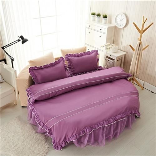 purple bedskirt