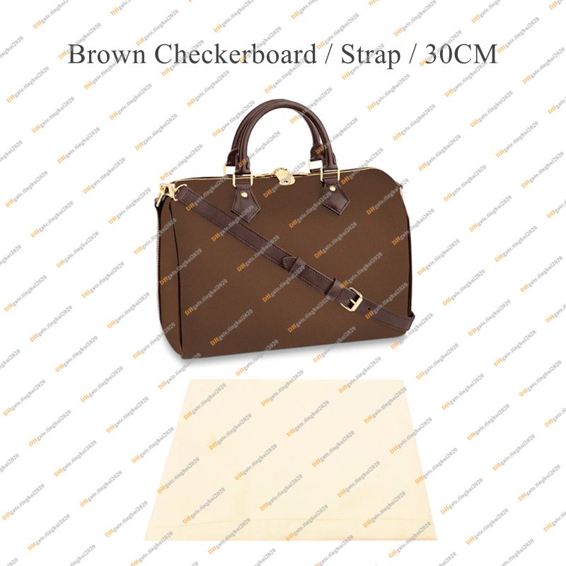 Strap /Brown Checkerboard 30cm