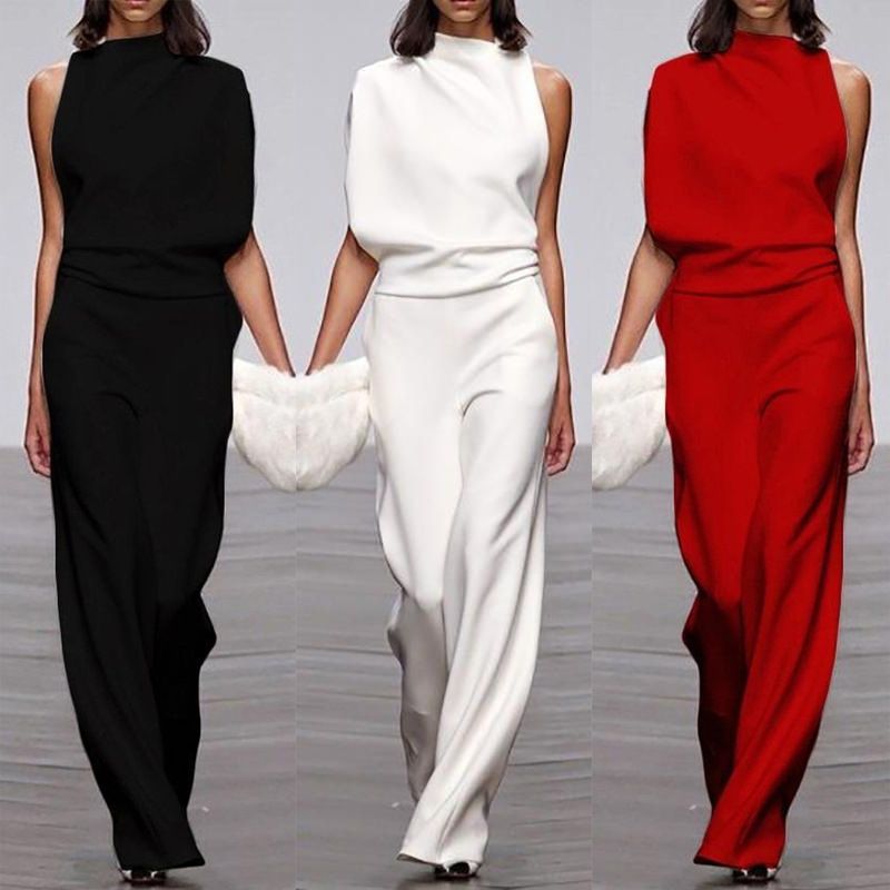Fashion One Shoulder Elegant Jumpsuits 