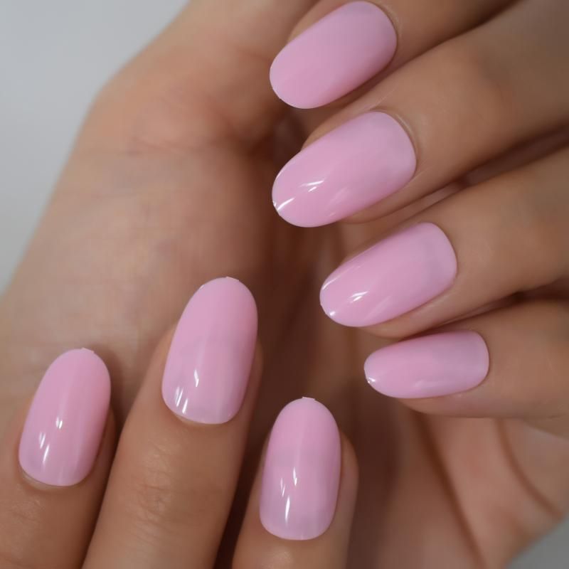False Nails Nail Art Fake Oval Tips Pink Press On Short With Glue Tape Round Stick Display Full Cover Artificial Designs False Nails Nail Art Fake Oval Tips Pink Press On Short With Glue Tape Round Stick Display Full Cover Artificial Designs