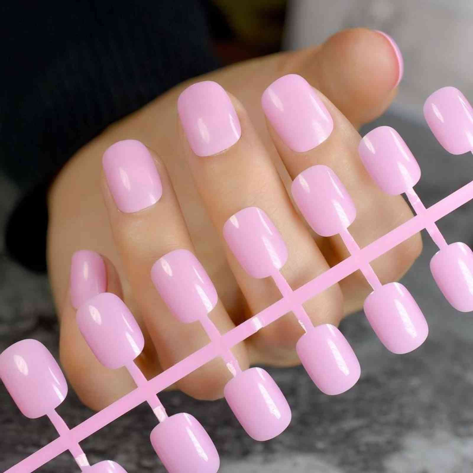 Compra Consejos Para Ninos Ninos Falso Bebe Pink Negro Negro Dulce Cubierta Completa Acrilico Falso Clavos Arte Para Ninos Ninas Es Barato Entrega Rapida Y Calidad Es Dhgate