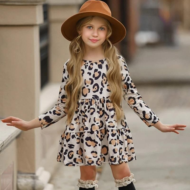 Vestidos de niña Vaca manchada de manga larga Linda bebé Moda Vaquero Cumpleaños Fiesta de cumpleaños Vestidos de niña Vaca manchada de manga larga Linda bebé Moda Vaquero Cumpleaños Fiesta de cumpleaños