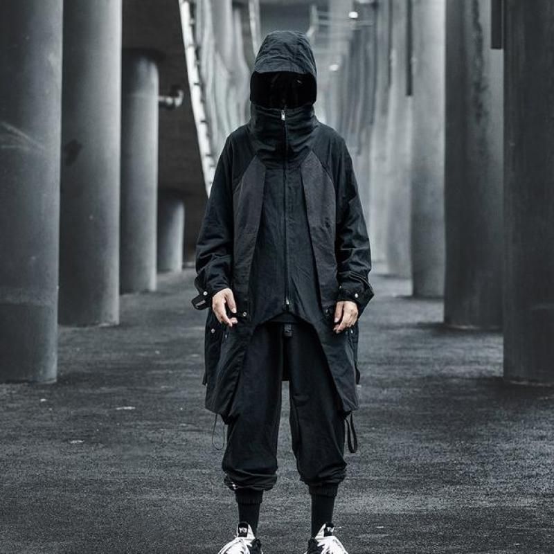 long techwear jacket