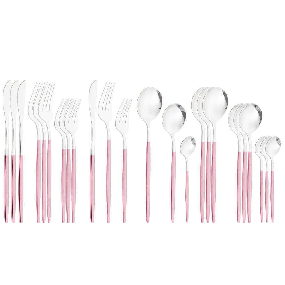 Pink Silver 24pcs