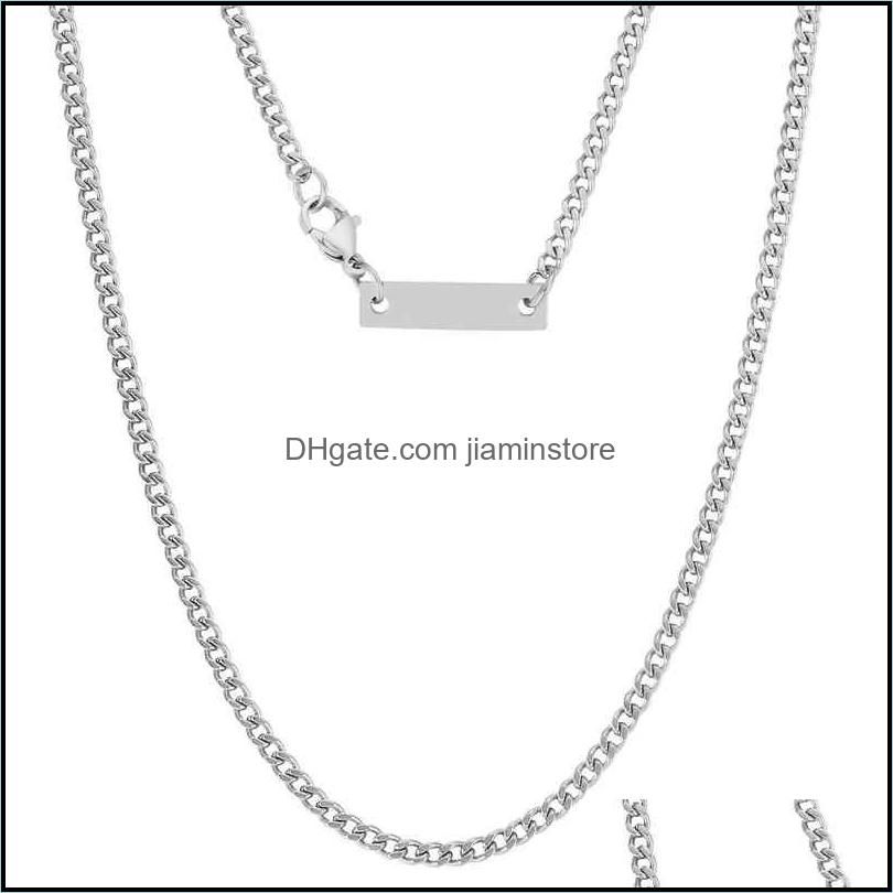 3Mm White Gold New Cuban-22Inches