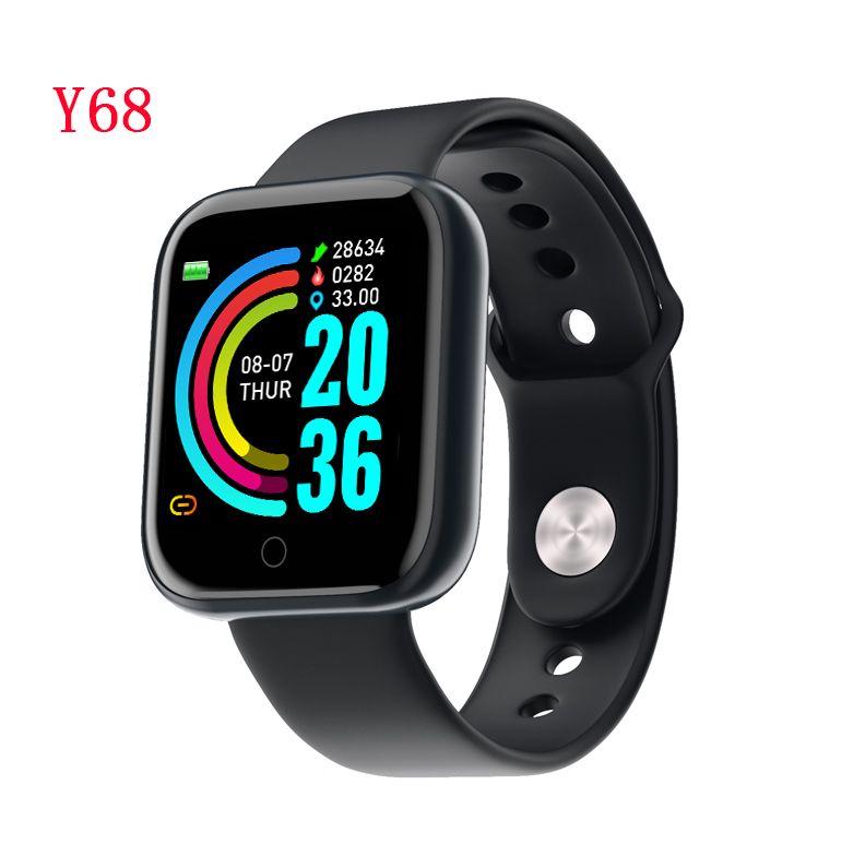 Suministro Al Por Mayor Y68 Smart Watch 1.44inch Pantalla Impermeable  Deporte Pulsera Serie 6 Pulsera De Aptitud Presión Arterial Monitor De  Frecuencia Cardíaca De Twsiearphone, 4,72 € | Es.DHgate.Com