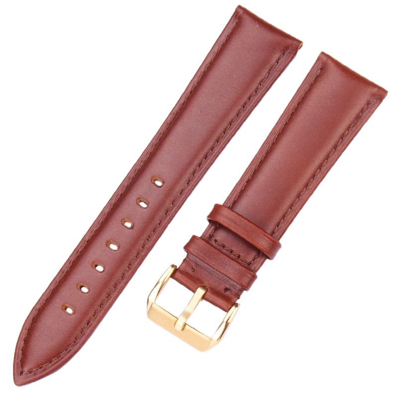 Brown Gold Buckle-22mm