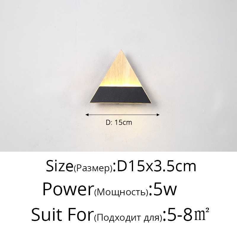 Triangle 15cm Black-Cool White