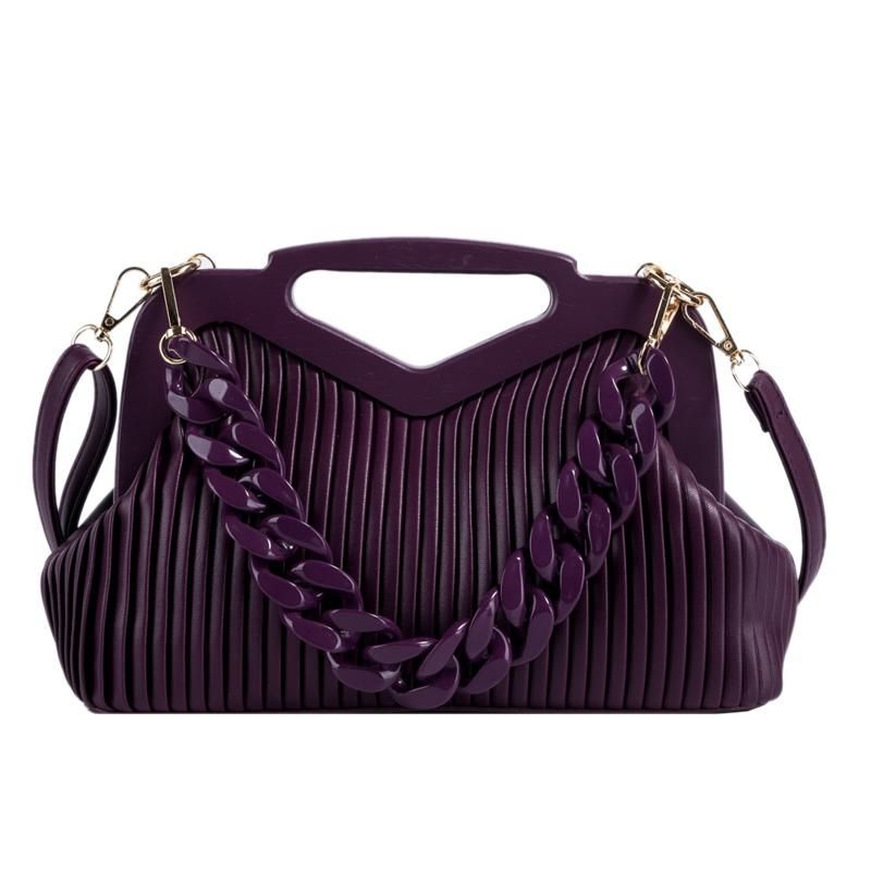 Purple handbag