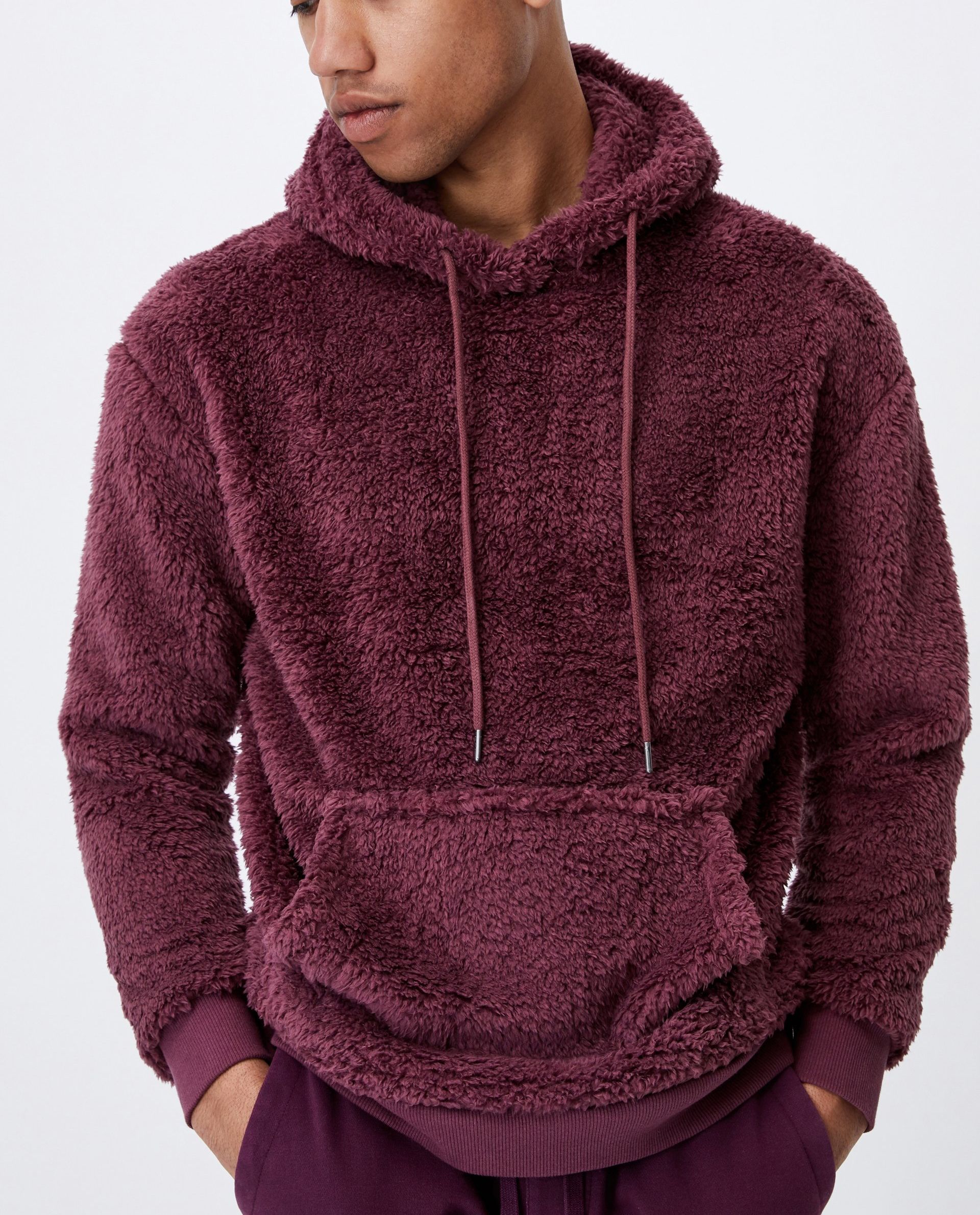 Mens Drop Shoulder Teddy Fleece Street 