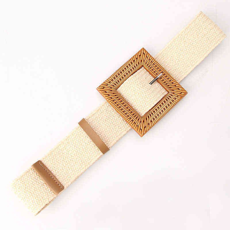 Square Buckle Beige