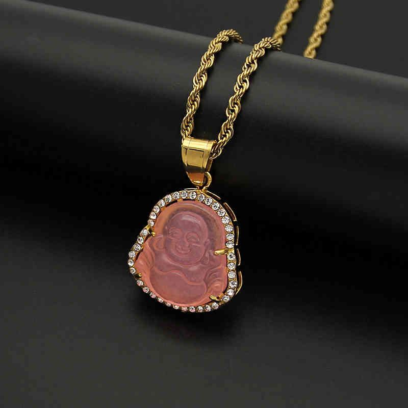 Pink Buddha Necklace