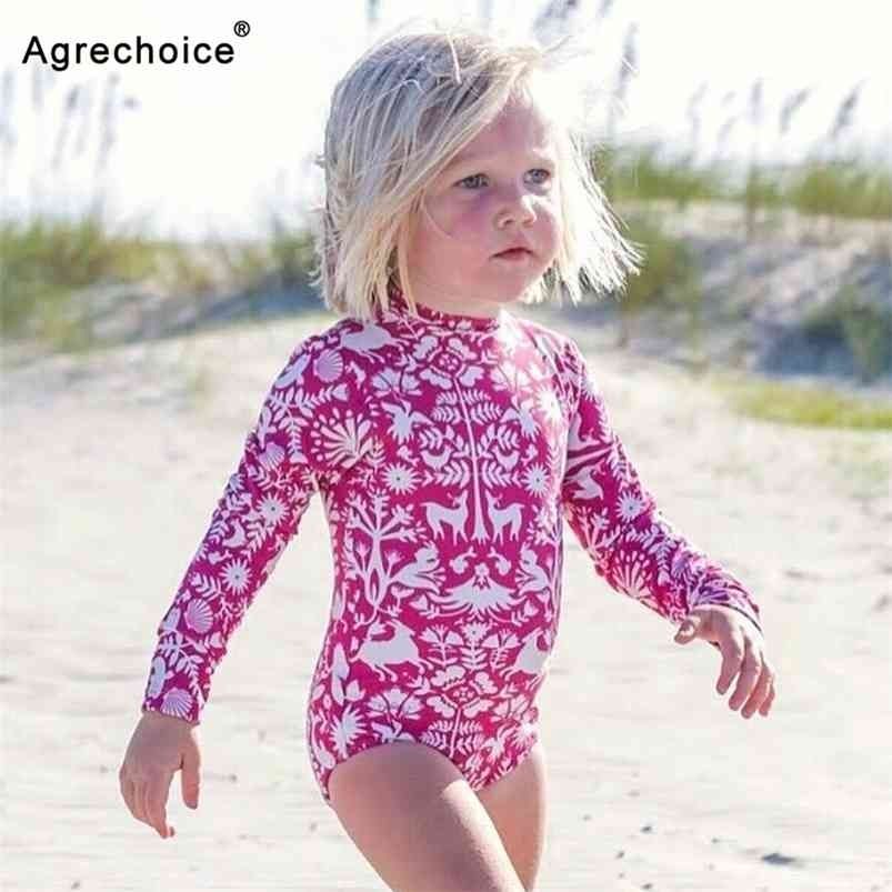 Compra 1 5 Años Niños Traje De Baño Chicas Traje De Baño Manga Larga Una  Pieza Traje De Baño Niño Niñas Verano Playa Ropa Baño Traje Baño 210325  Barato | Entrega Rápida