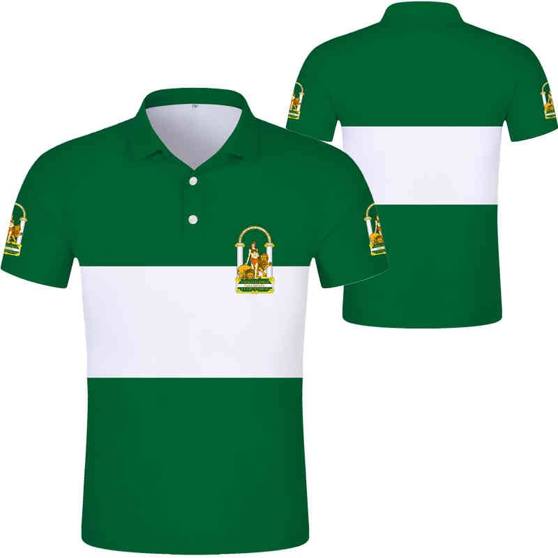 polo de Andalucía GRATUITA A Custom Hecho a medida Número Sevilla Camisa Imprimir