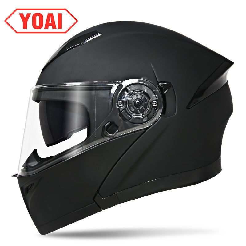 Casco nero opaco