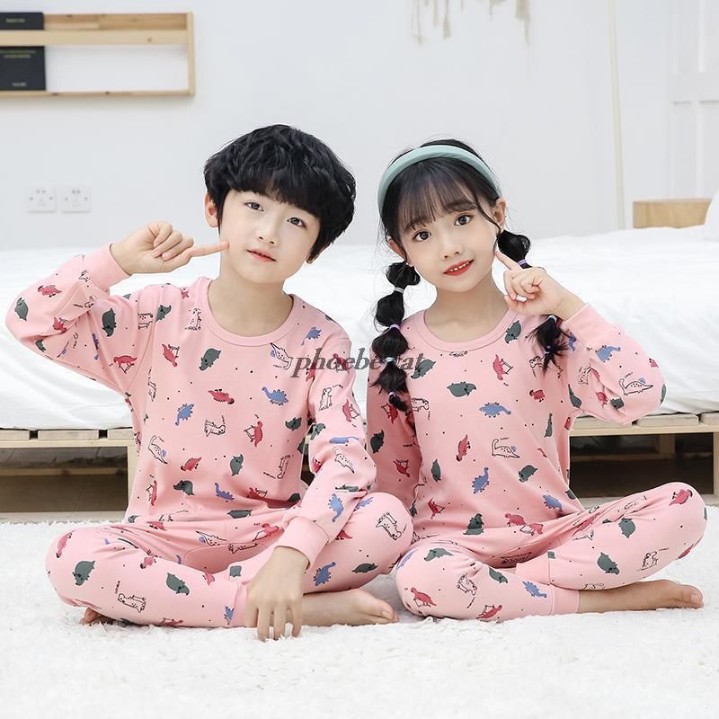 Pijamas muchachos ropa de dibujos animados niños pijama primavera otoño niños niñas ropa de dormir manga Pijamas muchachos ropa de dibujos animados niños pijama primavera otoño niños niñas ropa de dormir manga