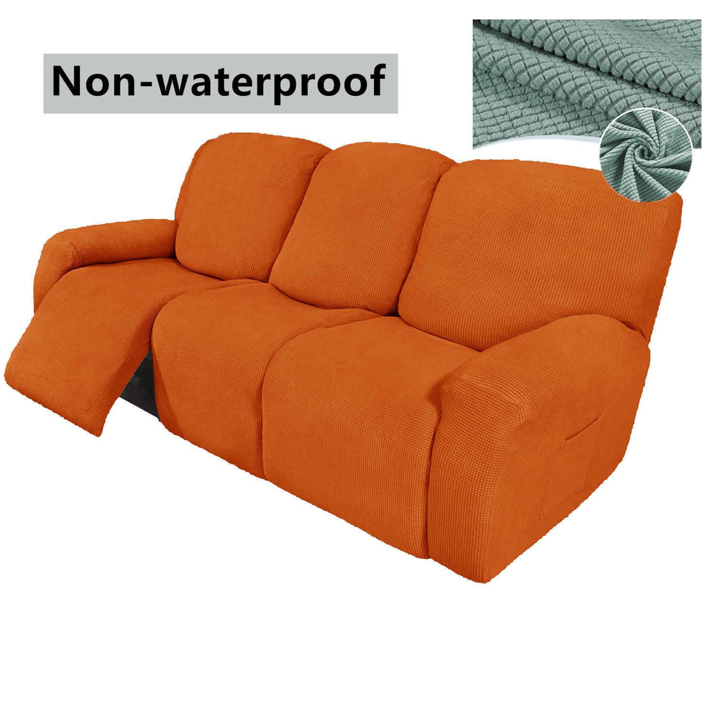 Orange-Jacquard-1 Seat Split 4 stycke