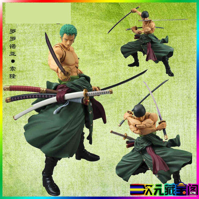 ONE PIECE Roronoa Zoro Action Figure Figurine Joints Movable Anime Heroes  DIY Assemble Model PVC Figurine